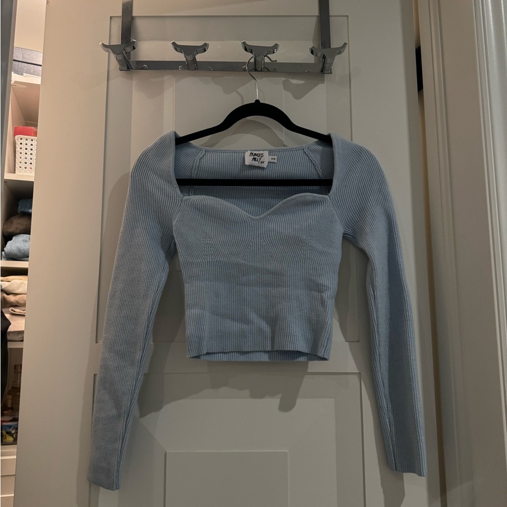 Princess Polly Blue Knit Sweater